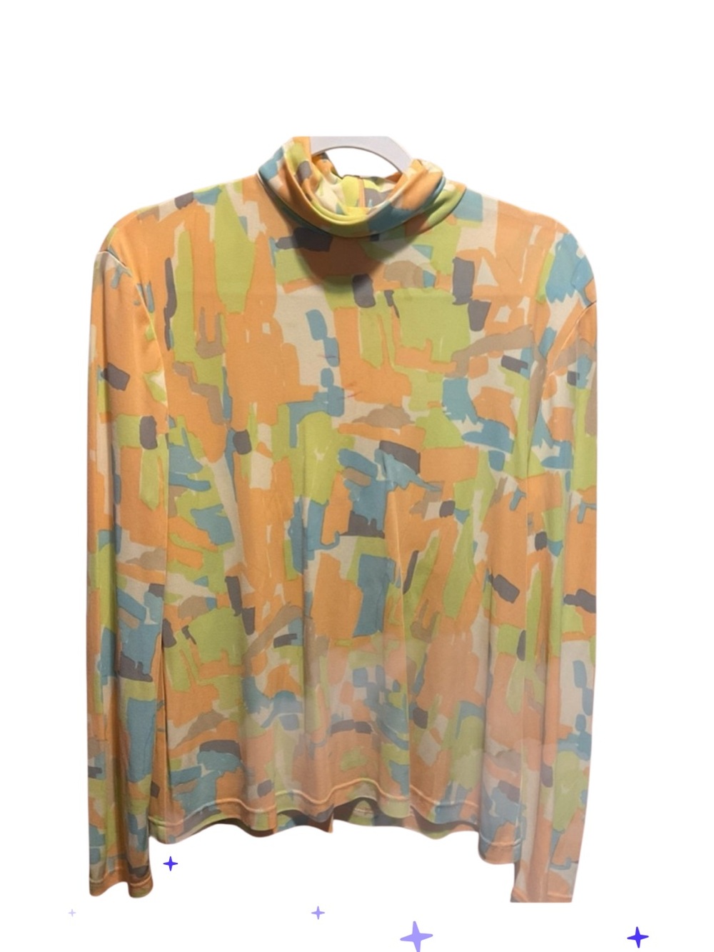 WORTH 100% Silk Mock Pullover Top